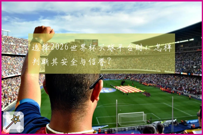 选择2026世界杯买球平台时，怎样判断其安全与信誉？